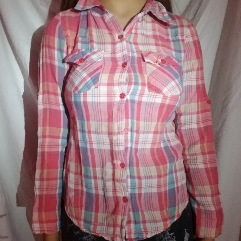 Pink Forever 21 Flannel